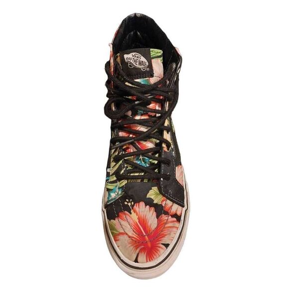 Vans Sk8-Hi Hawaiian Floral Print Shoes Hightops size 9 - Picture 6 of 8